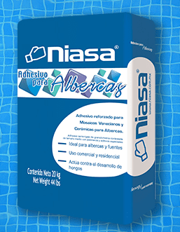 ADHESIVO PARA ALBERCAS 20KG AZUL NIASA