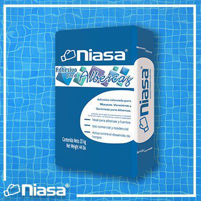 ADHESIVO PARA ALBERCAS 20KG BLANCO NIASA