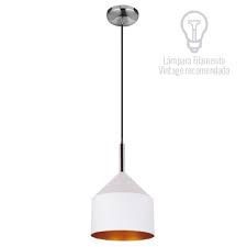 LAMPARA DECORATIVA COLGANTE E26 1 LUZ BCO 100-240V AUVA NO INCLUYE FOCO