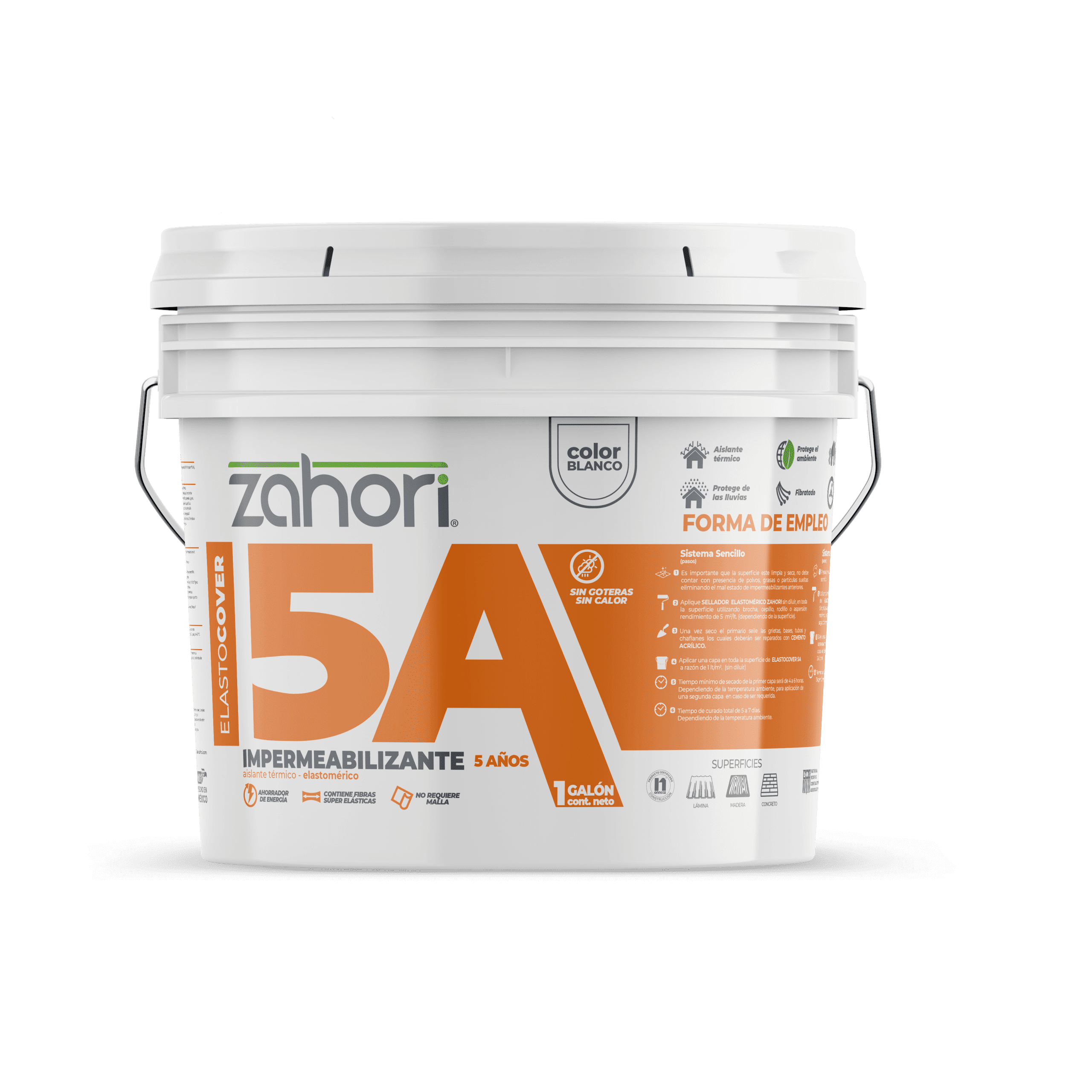IMPER ELASTOMERICO 5 ANOS BLANCO GALON ZAHORI