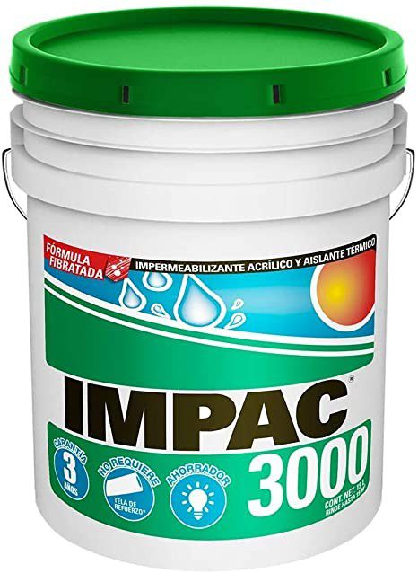 IMPER FIBRATADO 3000 BLANCO CUBETA 19LT IMPAC