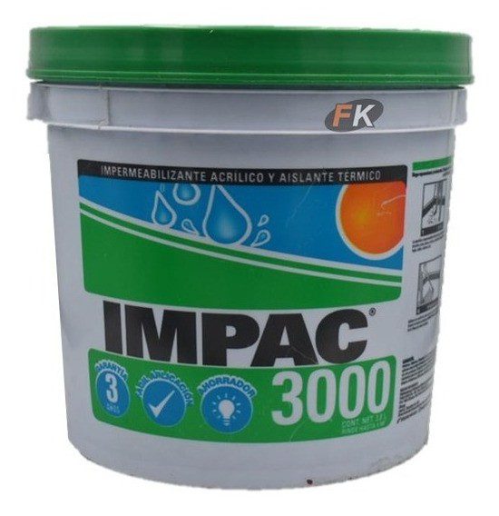 IMPER FIBRATADO 3000 BLANCO GALON 3.8L IMPAC