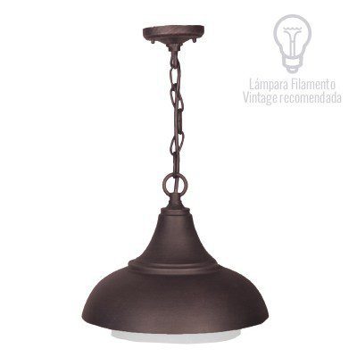 LAMPARA P/PARED DECORATIVA E27 1 LUZ BRONCE ANTIGUO GIEDI 100-240V NO INCLUYE FOCO