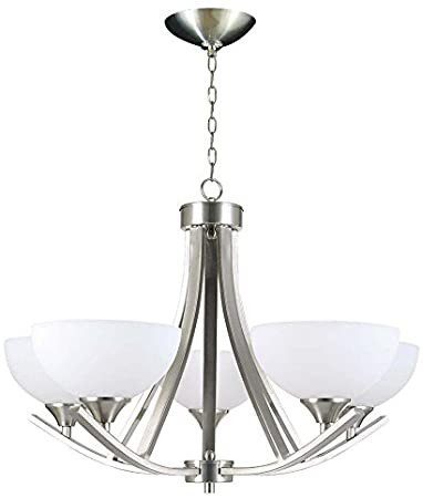 LAMPARA DECO TIPO CANDIL OPALINA 5 LUCES CALI NO INCLUYE FOCO