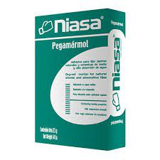 PEGA MARMOL BLANCO SACO 20KG NIASA