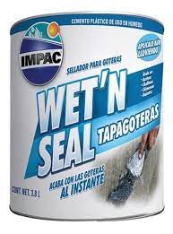 SELLADOR ASFALTICO TAPAGOTERAS GALON APARIENCIA FIBROSA WET N SEAL 3.8LT