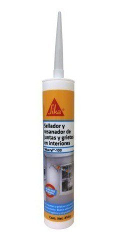 SELLADOR ACRILICO BLANCO 300 ML SIKACRYL 100 CARTUCHO SIKA