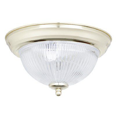 LAMPARA P/TECHO DECORATIVA E27 1 LUZ LATON 100-240V LENO III NO INCLUYE FOCO