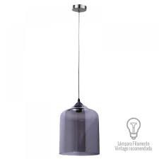 LAMPARA DECORATIVA COLGANTE E26 1 LUZ HUMO 100-240V CRISTAL APODIS NO INCLUYE FOCO
