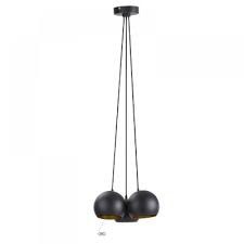 LAMPARA DECORATIVA COLGANTE E27 3 LUCES NEGRO 100-240V MATE AGORA III NO INCLUYE FOCO