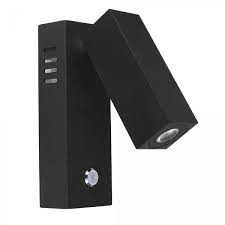 LAMPARA P/LECTURA LED 3.4W 140L 30K NEGRO 100-240V DELPHINUS I