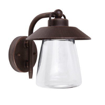 LAMPARA P/MURO T/FAROL E27 20W 100-240V BRONCE SPICA NO INCLUYE FOCO