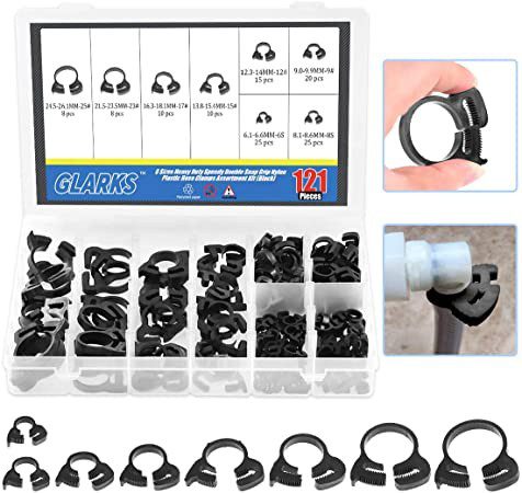 ABRAZADERA DE PLASTICO PARA CABLE CON 120 VARIAS MEDIDAS