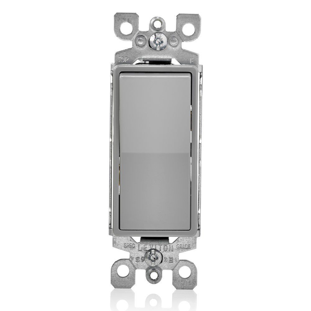 APAGADOR DECORA 3 VIAS 15A 120/277V GRIS