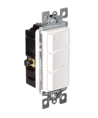 APAGADOR DECORA TRIPLE 15A 120V BLANCO