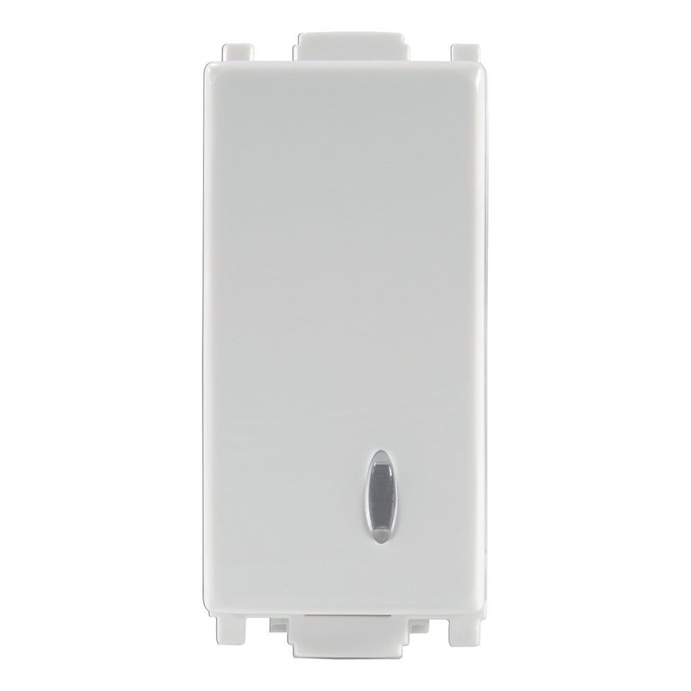 APAGADOR SENCILLO 10A 127V CON LUZ PILOTO GRIS