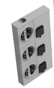 BASE INTEGRAL 5 NAVAJAS 100A 3 SERVICIOS AEREA-SUBTERRANEA CON BARRA ALIMENTACION RILEZ