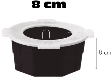 BOTE INTEGRAL 8 CM CON TAPA POLIFLEX