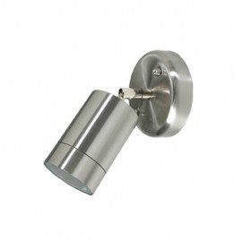 LAMPARA PARA MURO DECORATIVA GU10 1 LUZ ACERO DIRIGIBLE 120V NO INCLUYE FOCO