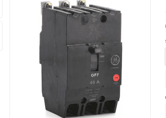 BREAKER TEY 3 X 40A 480V GE