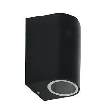 LAMPARA SUPERFICIE PARA MURO GU10 DECORATIVA 90-260V NEGRO NO INCLUYE FOCO ARTLITE