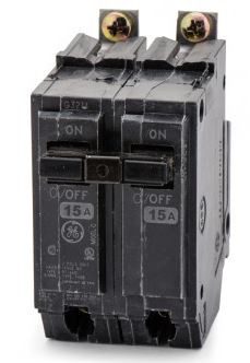 BREAKER THQB 2 X 15A 120/240V GE