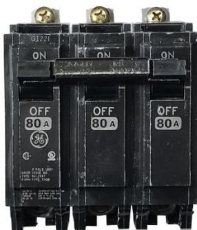 BREAKER THQB 3 X 80A 120/240V GE
