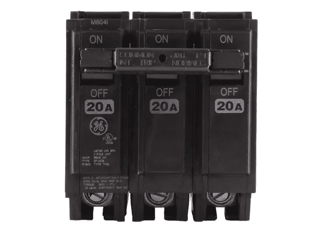 BREAKER THQL 3 X 20A 240V GE