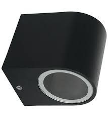 LAMPARA SUPERFICIE PARA MURO GU10 DECORATIVA 90-260V NEGRO NO INCLUYE FOCO ARTLITE