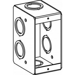 CAJA 2 X 4 KO 1/2 3/4 PARA CONCRETO