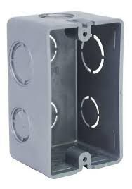 CAJA 2 X 4 KO 1/2 3MOD PVC