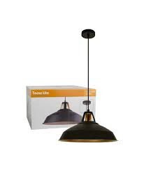 LAMPARA DECORATIVA COLGANTE E26 1 LUZ NEGRO 100-240V MATE AGORA NO INCLUYE FOCO
