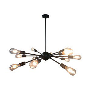 LAMPARA DECORATIVA COLGANTE E27 12LUCES NEGRO 100-240V CELAENO I NO INCLUYE FOCO