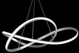 LAMPARA DECORATIVA COLGANTE LED 55W PLATA INFINITY