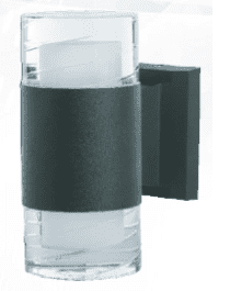 LAMPARA PARA PARED LED 10 W 900L 30K 85-265V NEGRO JACH