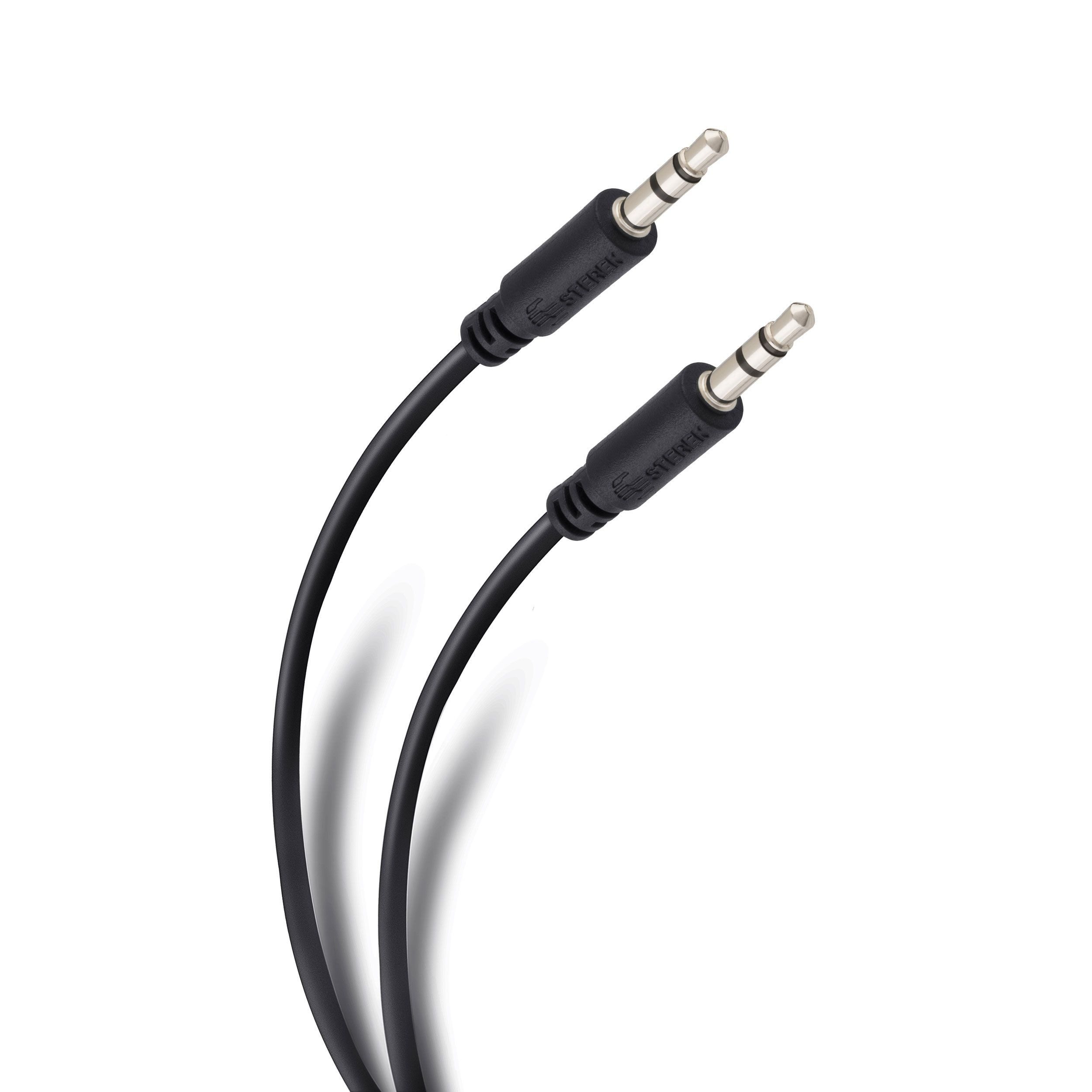 CABLE DE AUDIO PLUG-PLUG 3.5MM 1.8 M STEREN NEGRO