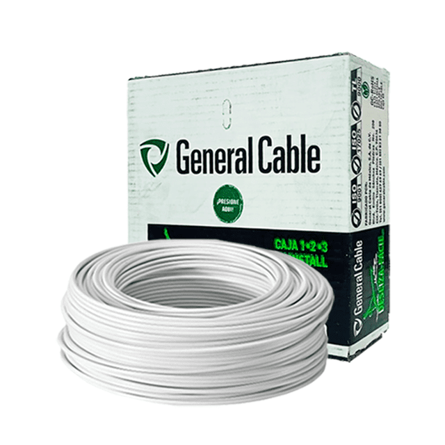 CABLE THHN 6 BLANCO GENERAL CABLE CAJA