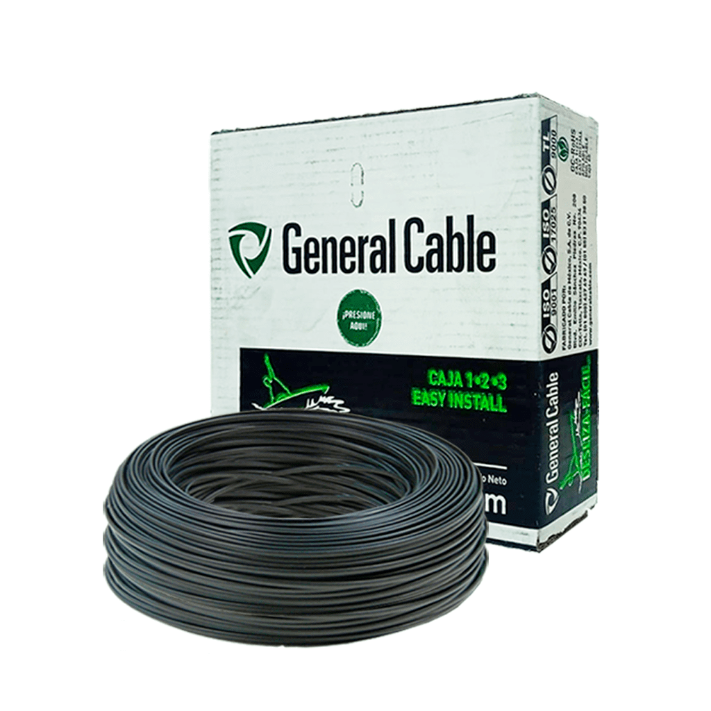 CABLE THHN 6 NEGRO GENERAL CABLE CAJA