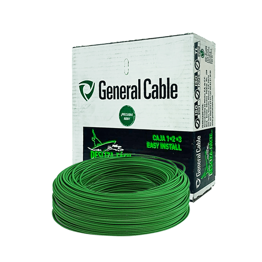 CABLE THHN 12 VERDE GENERAL CABLE CAJA